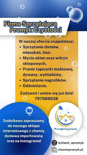 Firma sprzątająca - Promyk Czytsości